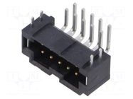 Connector: PCB to PCB; socket; male; PIN: 10; T2M; angled; 2.6A; THT SAMTEC