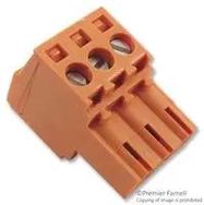 TERMINAL BLOCK, PLUGGABLE, 6POS, 14AWG