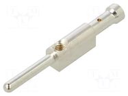 Contact; male; silver plated; 2.5mm2; grounding contact; crimped LAPP