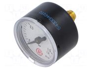 Vacuum gauge; -1÷0bar; G 1/8",rear connection; 40mm; metal PNEUMAT