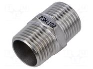 Nipple; threaded,straight; max.10bar; 34mm PNEUMAT