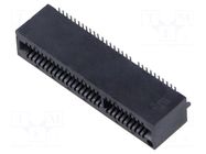 Connector: card edge; PIN: 60; SMT; on PCBs; 1mm SAMTEC