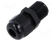 Cable gland; without nut,with long thread; M25; 1.5; IP68; black TE Connectivity