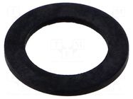 Gasket; CR caoutchouc; Thk: 1.5mm; Øint: 10.3mm; M12; black TE Connectivity