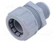 Straight terminal connector; polyamide 66; SILVYN® MPC; grey LAPP