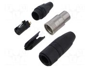 Connector: XLR; plug; female; XX-HD; 16A; PIN: 3; straight; for cable NEUTRIK