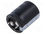 Capacitor: electrolytic; SNAP-IN; 150uF; 450VDC; Ø25x30mm; ±20% AISHI