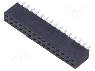 Connector: pin strips; female; PIN: 30; 2.54mm; THT; socket SAMTEC