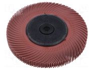 Wheel brush; Ø: 125mm; Øhole: 25.4mm; Granularity: 220; C 3M