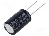 Capacitor: electrolytic; THT; 1000uF; 63VDC; Ø16x25mm; ±20%; 2000h AISHI