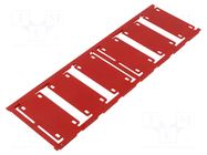 Label; 7÷40mm; polyamide 66; red; -40÷100°C; cable ties; UL94V-2 WEIDMÜLLER