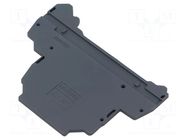 End piece; Entrelec; dark grey TE Connectivity