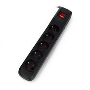 Power strip with security Arcon R5 black - 5 sockets - 1,5m