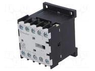 Contactor: 4-pole; NO x3 + NO; 24VAC; 9A; for DIN rail mounting FINDER