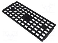 Electronic components tray; ESD; 320x135mm; black; 150°C; QFP ANTISTAT