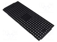 Electronic components tray; ESD; 320x135mm; black; 150°C; QFN ANTISTAT