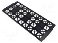 Electronic components tray; ESD; 320x135mm; black; 150°C; LQFP ANTISTAT