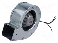 Fan: AC; blower; 230VAC; 143x137x53mm; 100m3/h; 55dBA; ball; 2050rpm EBM-PAPST