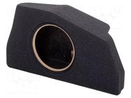 Car loudspeaker enclosure; MDF; black melange; 250mm; Toyota; 15l BASSER