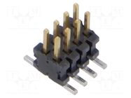 Connector: pin strips; socket; male; PIN: 8; vertical; SMT; 1.27mm SAMTEC