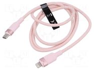 Cable; USB 2.0; Apple Lightning plug,USB C plug; nickel plated VENTION