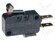 Microswitch SNAP ACTION; 16A/250VAC; 10A/30VDC; SPDT; ON-(ON) OMRON Electronic Components