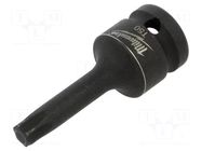 Socket; socket spanner,Torx®,impact; Size: TX50; 1/2"; 67mm Milwaukee
