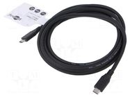 Cable; Thunderbolt 3,Thunderbolt 4,USB 3.2; 3m; black; 10Gbps Goobay