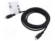 Cable; USB 3.2; USB C plug,both sides; 1m; black; PVC; 5Gbps; 60W GOOBAY