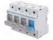 Fuse disconnector; D02; for DIN rail mounting; 63A; 400V; Poles: 4 HAGER