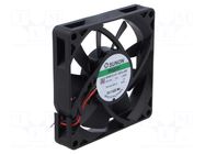Fan: DC; axial; 12VDC; 80x80x15mm; 57.06m3/h; 33.6dBA; Vapo; 3100rpm SUNON