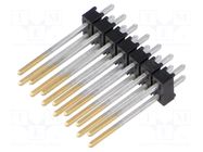 Connector: pin strips; pin header; male; PIN: 14; THT; straight SAMTEC