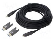 Cable; HDMI plug,micro HDMI plug,both sides; PA; 10m; black GEMBIRD