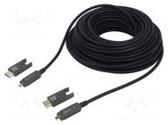 Cable; HDMI plug,micro HDMI plug,both sides; PA; 30m; black GEMBIRD