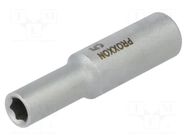 Socket; 6-angles,socket spanner; HEX 5.5mm; 1/4" PROXXON