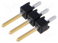 Connector: pin strips; pin header; male; PIN: 3; THT; straight; 1x3 SAMTEC