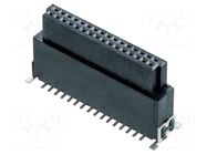 Connector: PCB to PCB; female; PIN: 32; Archer Kontrol; vertical HARWIN