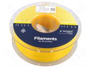 Filament: ABS; 1.75mm; yellow; 225÷240°C; 1kg; High Speed GEMBIRD