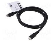Cable; Thunderbolt 3,Thunderbolt 4,USB 3.2; 1.5m; black; 10Gbps Goobay