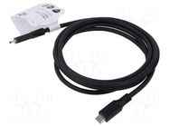 Cable; Thunderbolt 3,Thunderbolt 4,USB 3.2; 2m; black; 10Gbps Goobay