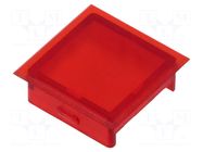 Actuator lens; red SCHLEGEL