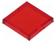Actuator lens; red SCHLEGEL