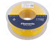 Filament: PET-G; 1.75mm; yellow; 220÷260°C; 1kg; High Speed GEMBIRD