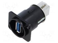 Adapter; USB A socket-front,USB B socket-back; FT; USB 3.0 CLIFF