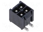 Connector: PCB-cable/PCB; socket; POWERMATE; male; PIN: 4; vertical SAMTEC