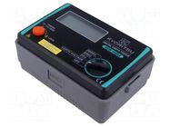 Meter: grounding resistance; LCD; 3,5 digit (1999); ±(1%+4digit) KYORITSU