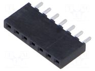Connector: pin strips; socket; female; PIN: 7; straight; THT; 2mm SAMTEC