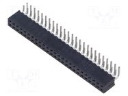 Connector: pin strips; socket; female; PIN: 50; angled 90°; THT; 2mm SAMTEC