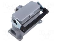 Enclosure for connectors: HDC; size H-B 16; with latch; straight LAPP