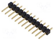 Connector: pin strips; pin header; male; PIN: 12; SL 1; 3A; 250V FISCHER ELEKTRONIK